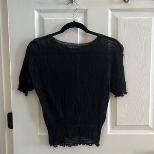 RALPH by Ralph Lauren Black Knit Top